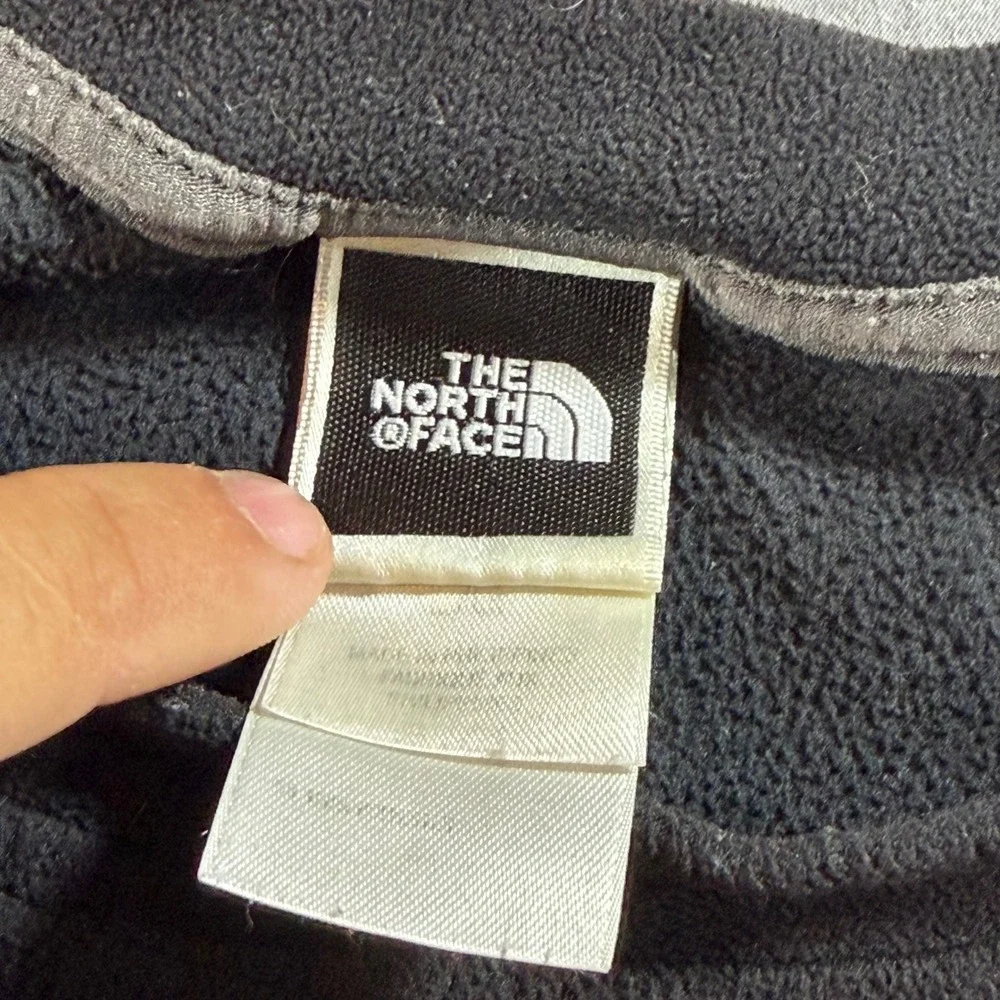 The North Face TKA 100 Fleece Pullover Mens Large Black Good Crewneck Pocket